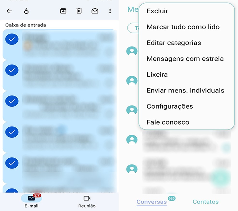 Organize e-mails e mensagens em dias mais ociosos — Foto: Reprodução/Flávia Fernandes 