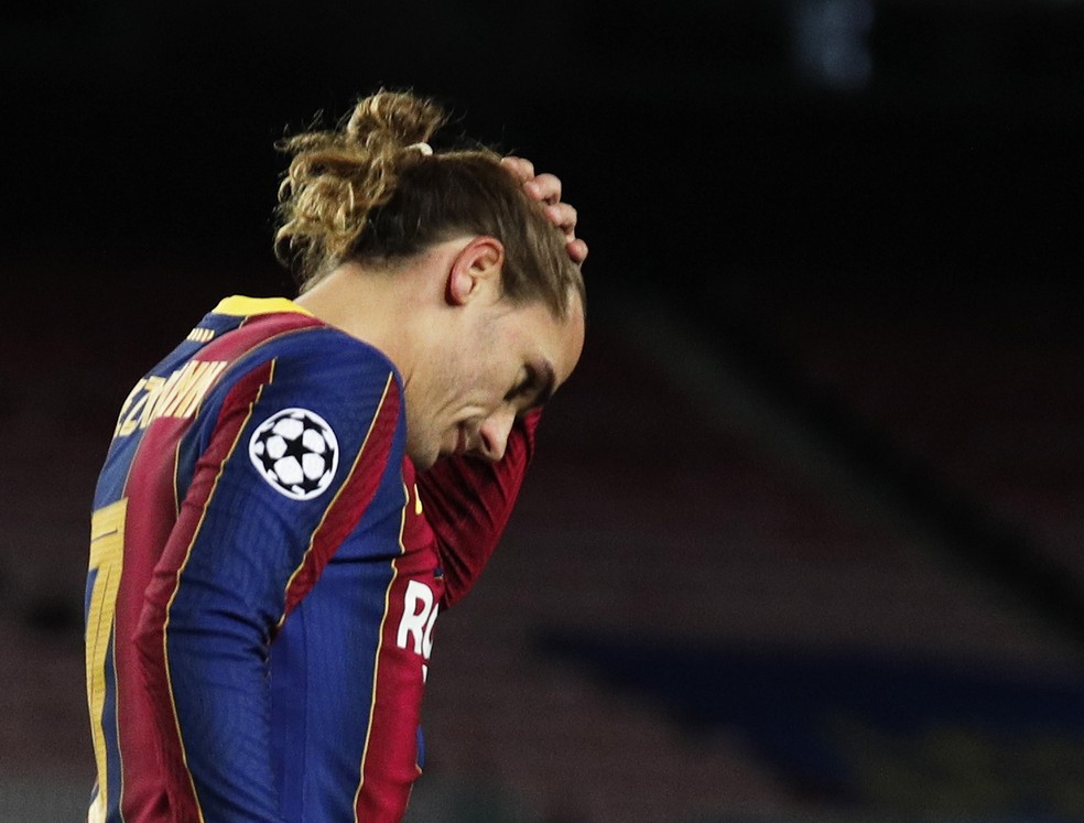 Griezmann não repetiu sucesso no Barcelona — Foto: Reuters