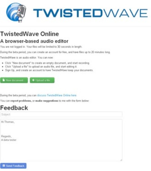 twistedwave audio editor review