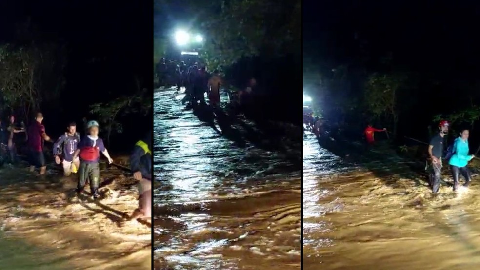 47 pessoas foram resgatadas em Bonito.  — Foto: CBM-MS/Reprodução