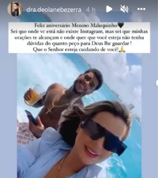 Deolane Bezerra homenageia MC Kevin (Foto: Reprodução/Instagram)