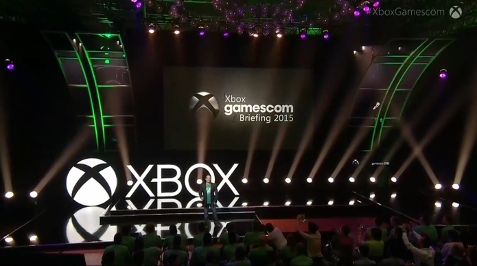 Conferência MIcrosoft na Gamescom 2015 foi um dos destaques da semana (Foto: Reprodução)
