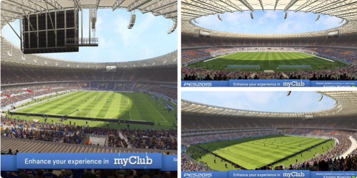 Estádio do Mineirão está chegando ao PES 2015 (Foto: Reprodução/ Twitter)