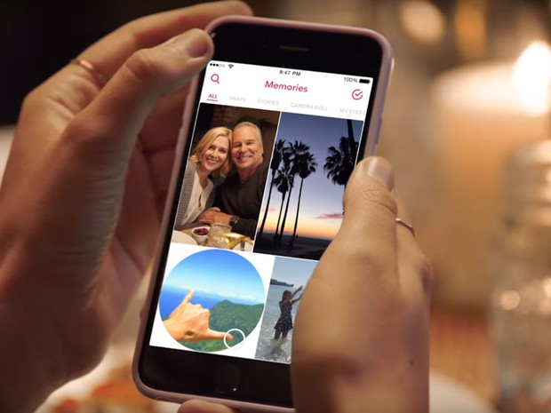 Snapchat lança nova função Memories (Foto: Reprodução/YouTube/Snapchat)