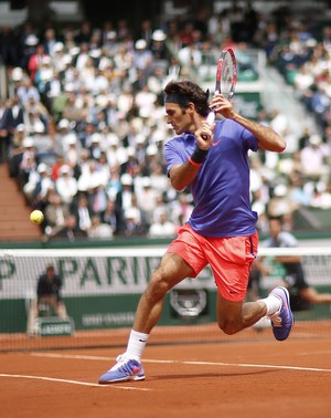 Roger Federer em Roland Garros (Foto: EFE)