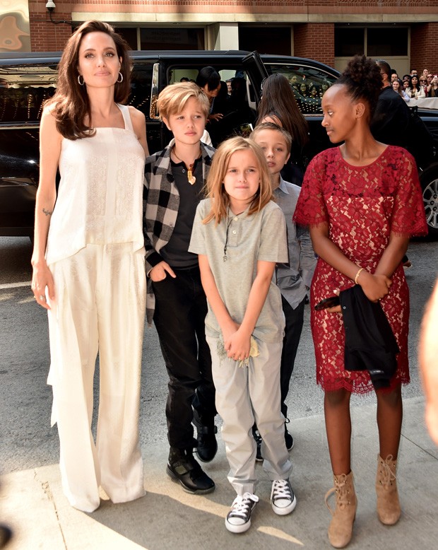 Angelina Jolie levou os filhos para o Festival de Cinema de Toronto (Foto: Getty Images)