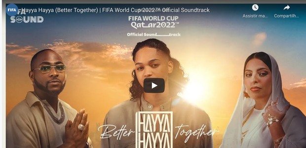 Capa de Better Together, primeiro single oficial da Copa do Mundo (Foto: Reprodução / Youtube)