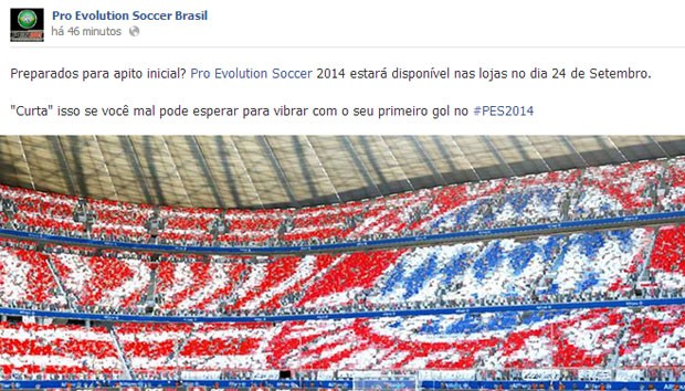 G1 - 'Pro Evolution Soccer 2014' chega ao Brasil em 24 de setembro -  notícias em Games