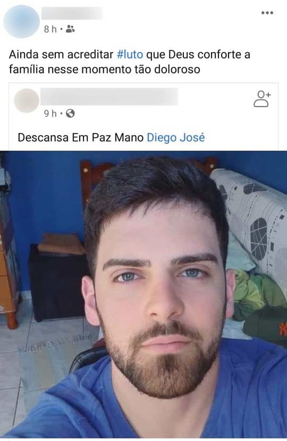 Amigos lamentaram a morte do jovem nas redes sociais — Foto: Reprodução/Redes Sociais