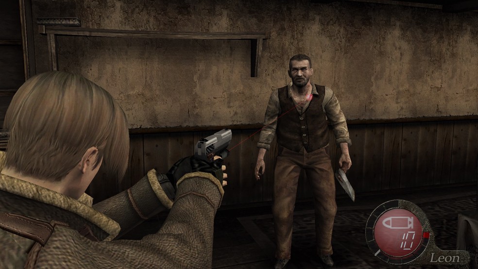 Resident Evil 4 tem um combate bem datado que foi refeito no remake — Foto: Reprodução/Luiza M. Martins