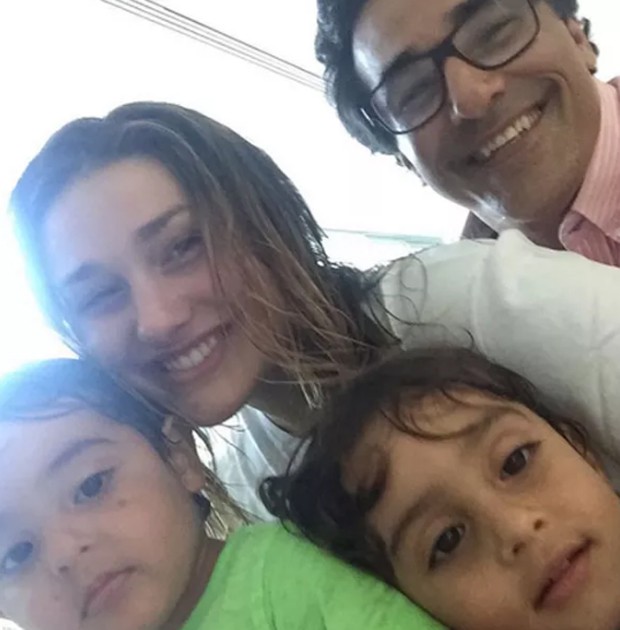 Luciano Szafir com os filhos Sasha, Mikael e Davi (Foto: Reprodução/Instagram)