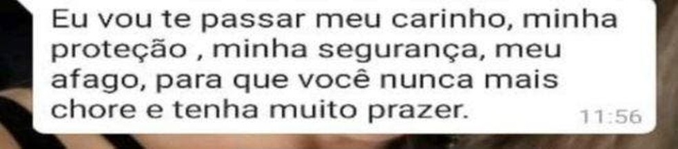 Médico manda mensagem para paciente — Foto: Rperodução/ NSC