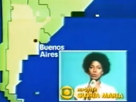 Em 1982, ela cobriu a Guerra das Malvinas — Foto: Reprodução/TV Globo