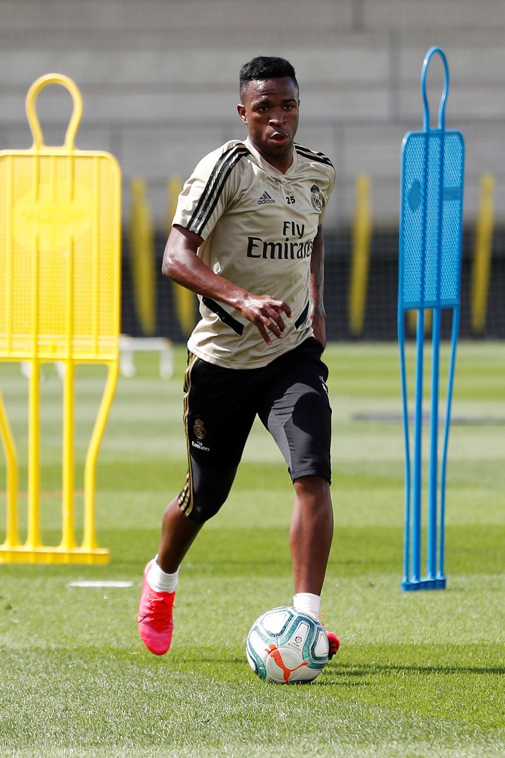 Vinicius Junior no treino do Real Madrid — Foto:  EFE/Real Madrid