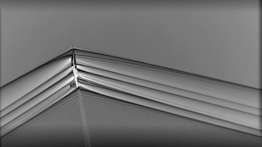 Os jatos T-38 voavam a uma altura de 8,4 mil metros quando as imagens foram captadas pela NASA. — Foto: NASA.