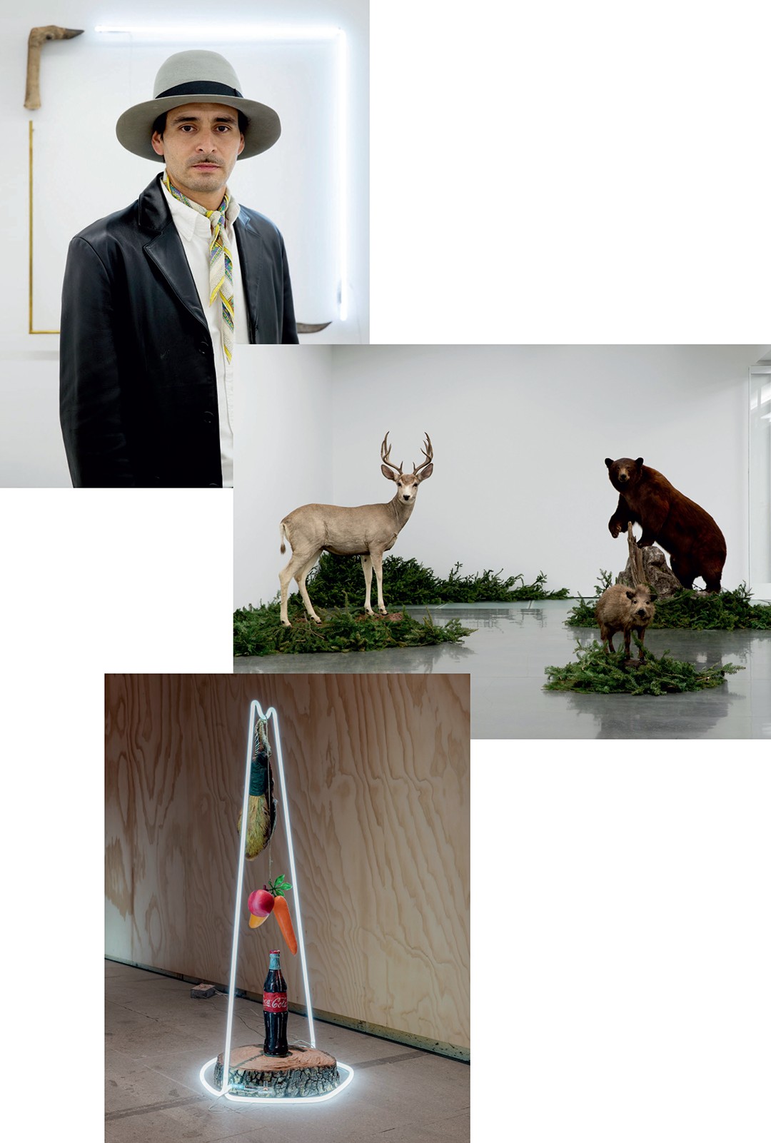 Mestre da provocação: O artista mexicano Gabriel Rico e as obras da individual  “Nature Loves to Hide”, em cartaz na galeria Perrotin, em Paris (Foto: Guillaume Ziccarelli e Flavio Pescatori)