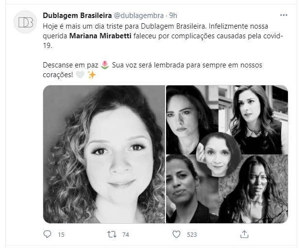 Mariana Mirabetti, dubladora do anime Overlord, falece aos 39 anos com  complicações da covid-19