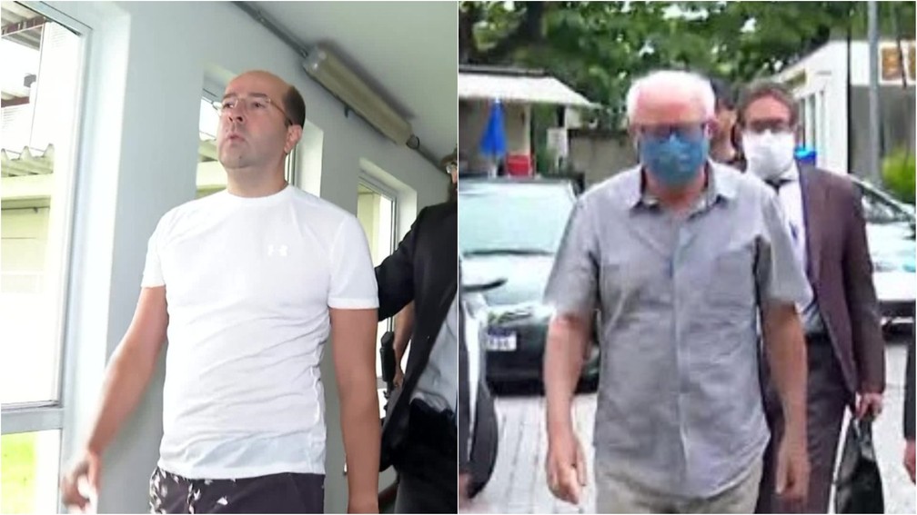 Rafael Alves e Mauro Macedo foram presos na mesma operação que prendeu o prefeito Marcelo Crivella — Foto: TV Globo/Reprodução