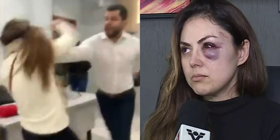 Gabriela Samadello Monteiro de Barros, procuradora-geral de Registro (SP), foi agredida por colega no ambiente de trabalho — Foto: Reprodução/TV Tribuna