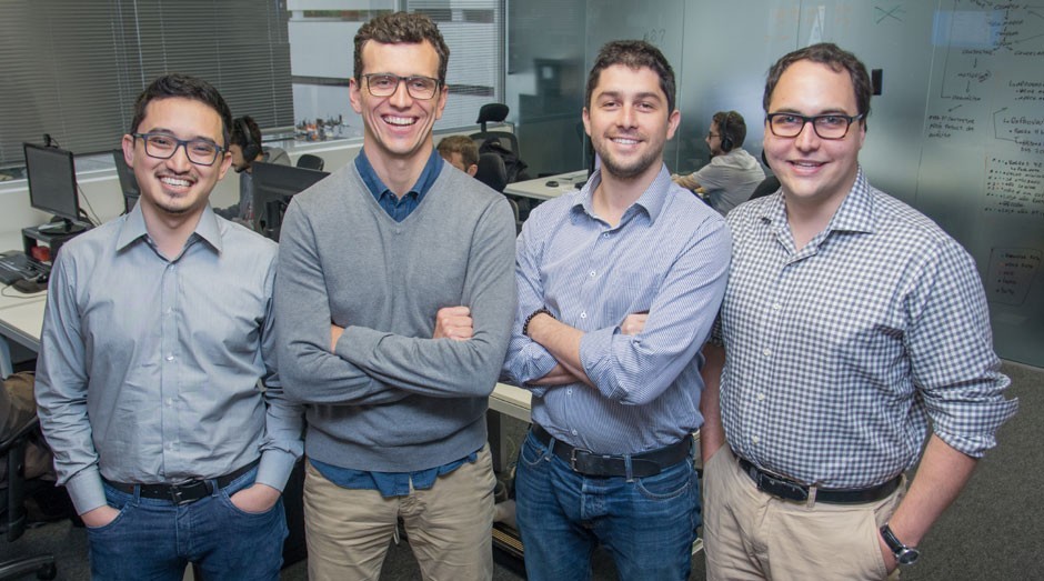 Paulo Hashimoto, Marvio Alencar, Carlos Souza e Lucas Prim, sócios da Zygo Tecnologia (Foto: Divulgação)