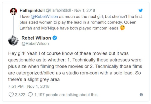 Rebel Wilson (Foto: Twitter)