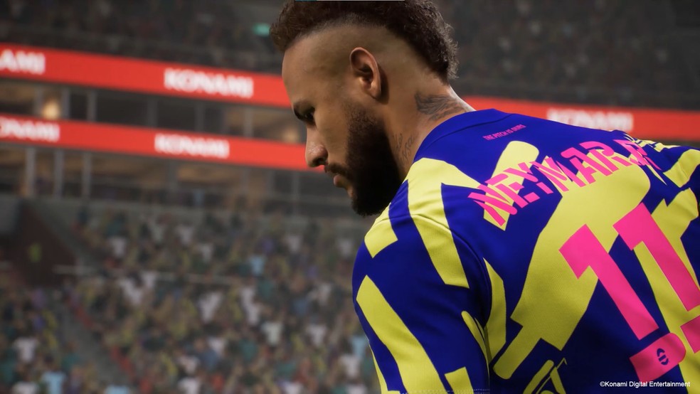 Neymar em eFotball 22 — Foto: Konami
