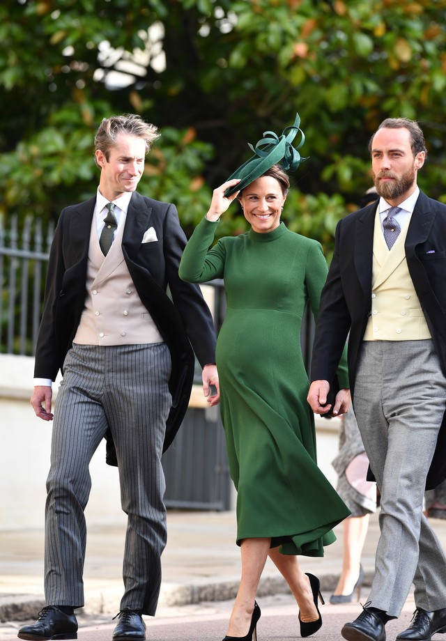 WINDSOR, ENGLAND - OCTOBER 12:  Pippa Middleton attends the wedding of Princess Eugenie of York to Jack Brooksbank at St. George's Chapel on October 12, 2018 in Windsor, England. (Photo by  (Photo by Mark Large - WPA Pool/Getty Images) (Foto: Getty Images)