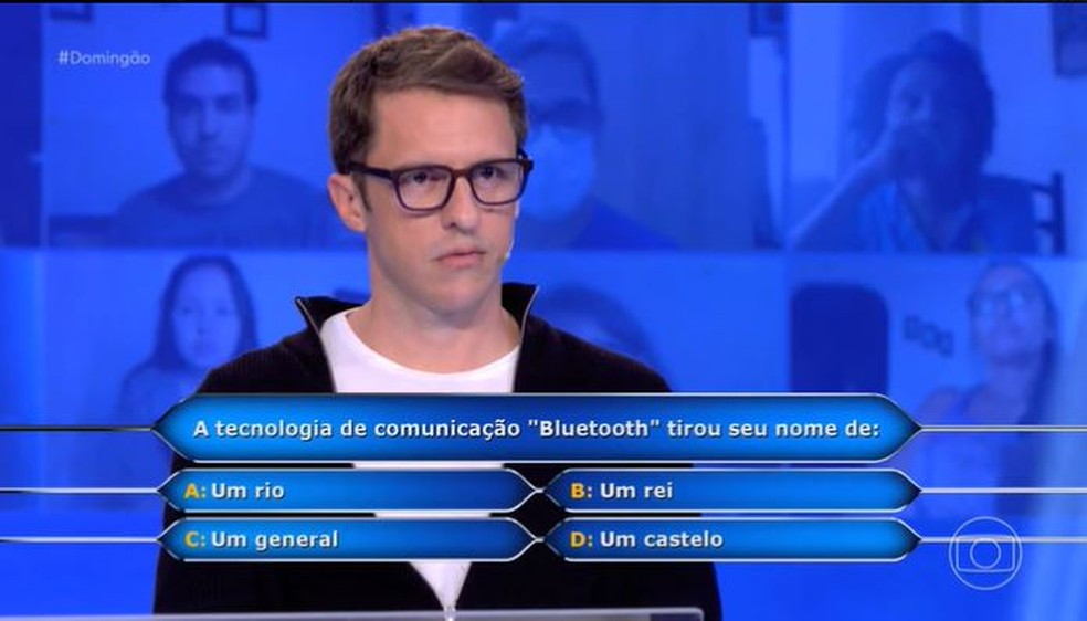Professor carioca chega  pergunta do milho no 'QQSUM'  Foto: Globo