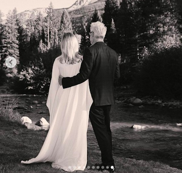 The marriage of filmmaker James Gunn and actress Jennifer Holland (Photo: Instagram)