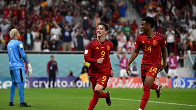 Espanha atropela Costa Rica por 7x0 e assume favoritismo em sua estreia na  Copa do Catar - Folha PE