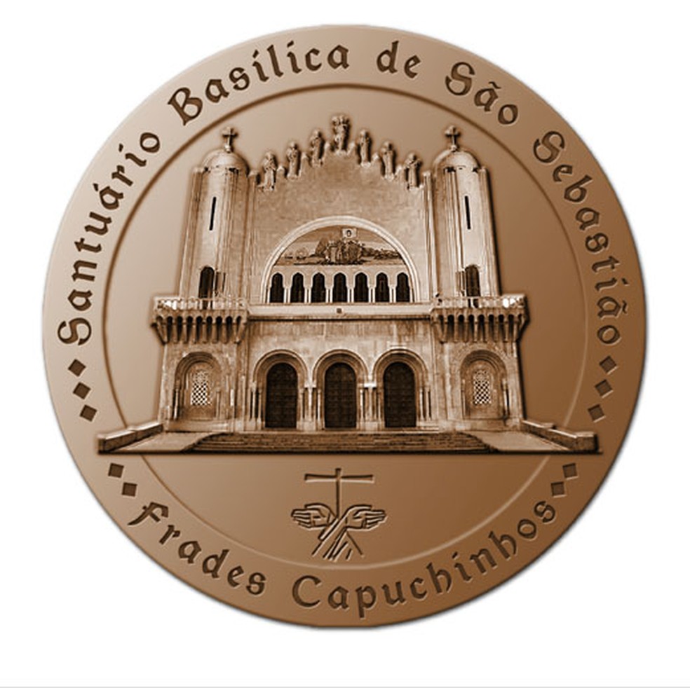 Medalha comemorativa de São Sebastião (Foto: Divulgação/Casa da Moeda)