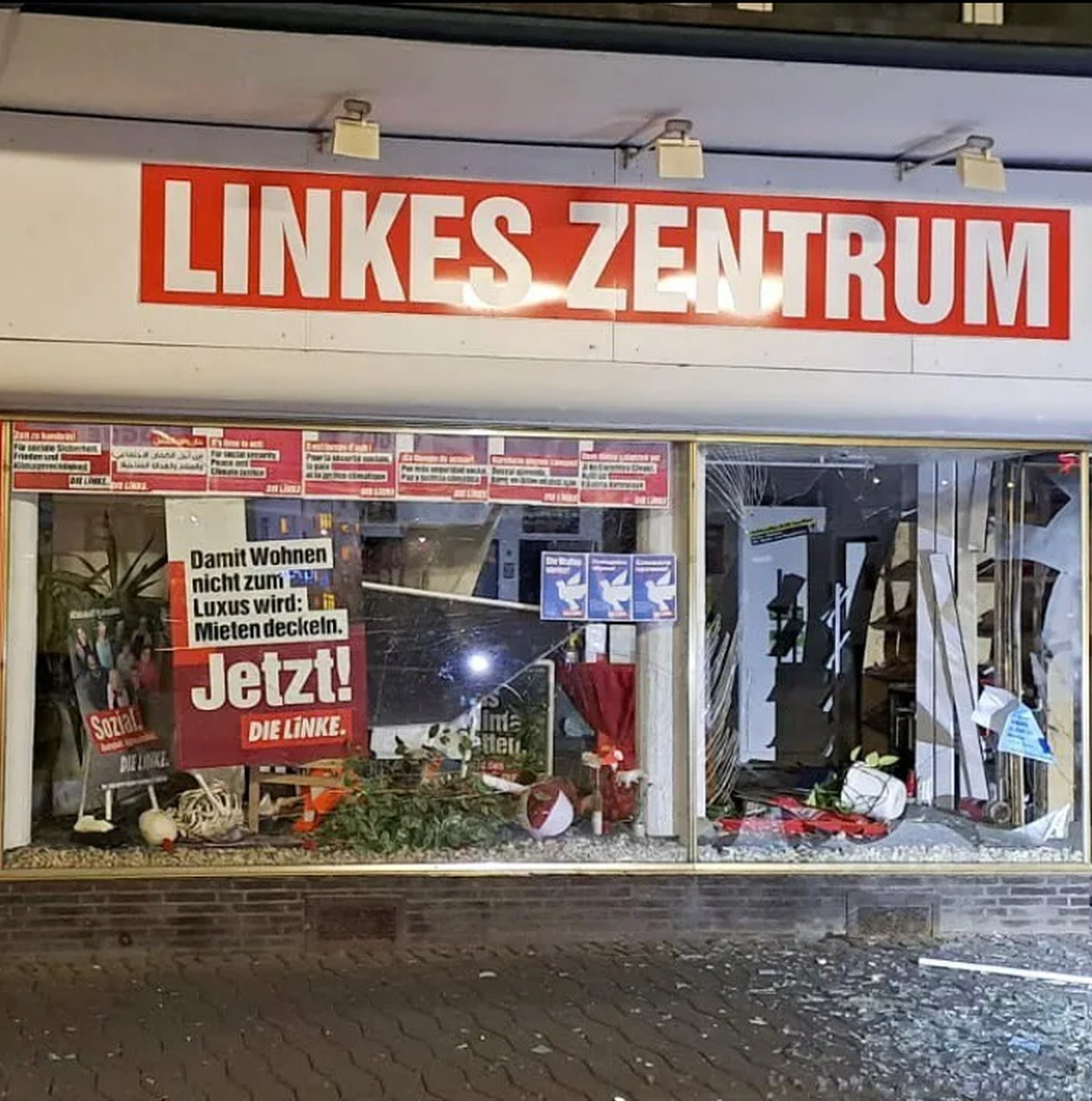 Deutsche Polizei untersucht Explosion in traditionellem linken Parteibüro |  Welt