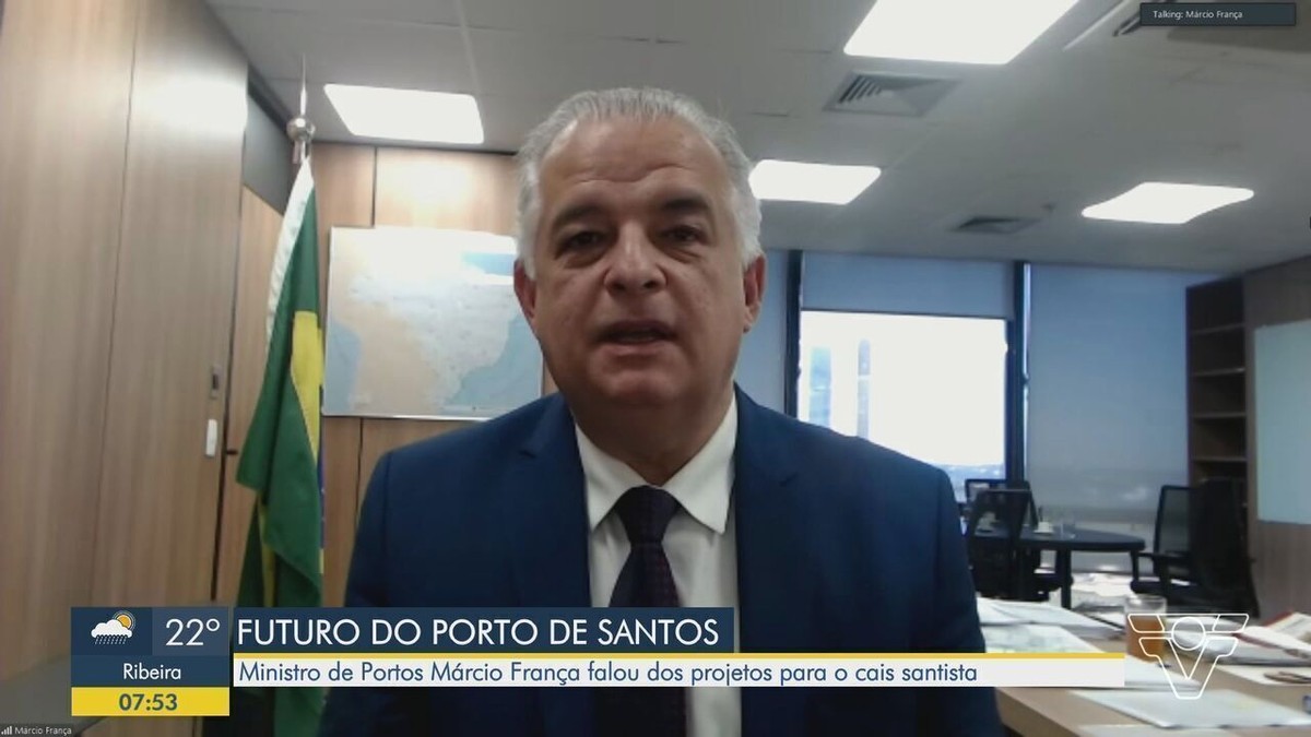 Márcio França souligne les priorités dans le port de Santos, qui existe depuis 131 ans |  port mer