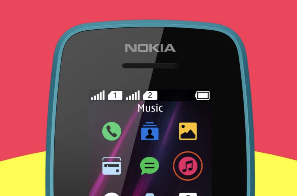Nokia 110 está disponível no Brasil na cor preta — Foto: Divulgação/Nokia