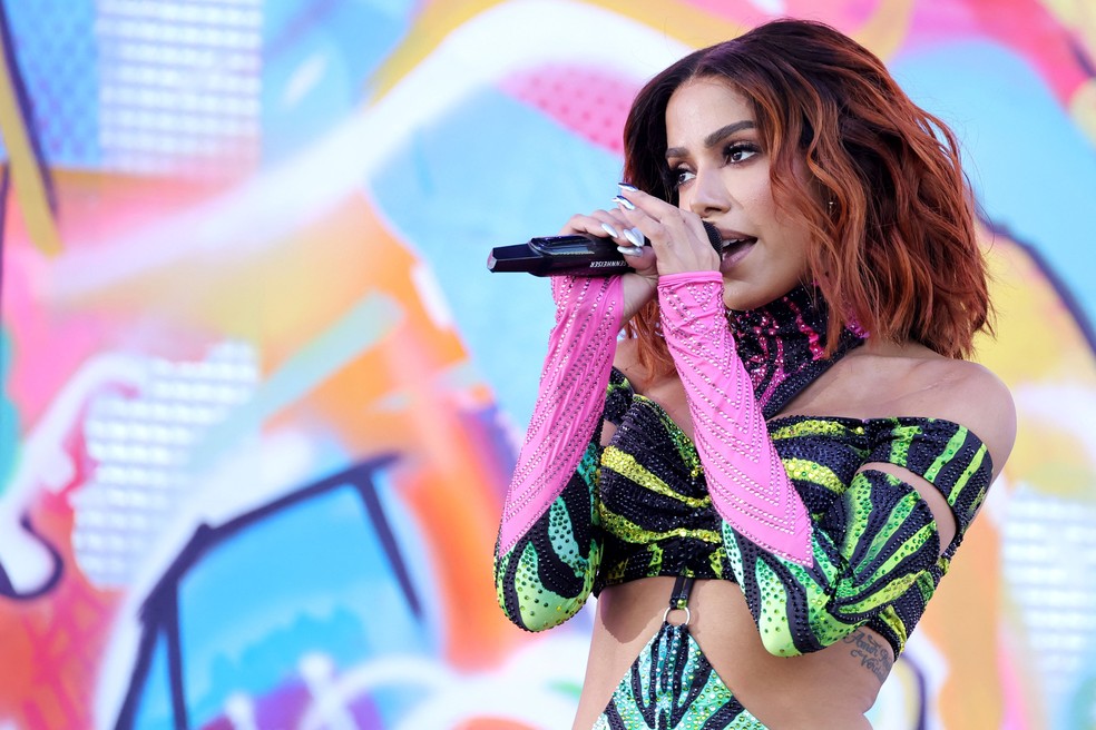 A cantora Anitta, na edição de 2022 do festival americano Coachella — Foto: Kevin Winter/AFP