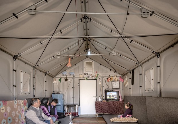 Ikea constrói melhores abrigos para refugiados em acampamentos, como este no Iraque (Foto: Divulgação)