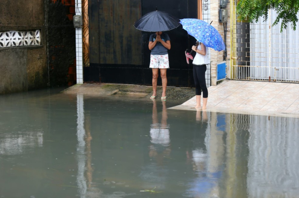Fortaleza registrou um volume total de chuva neste mês de março de 574,5 milímetros. — Foto: Fabiane de Paula/Sistema Verdes Mares