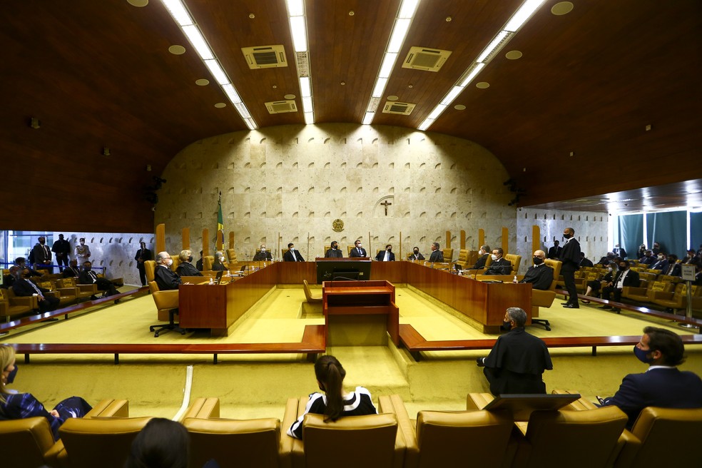 Cerimônia de posse de Luiz Fux como presidente do Supremo Tribunal Federal — Foto: Marcelo Camargo/Agência Brasil