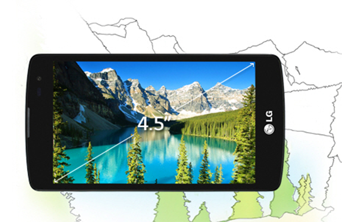 LG G2 Lite conta com rela de 4,5 polegadas e resolução baixa (480 x 800) (Foto: Divulgação/LG)