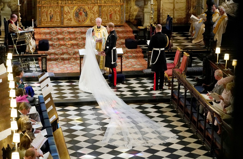 Casamento de PrÃ­ncipe Harry e Meghan Markle (Foto: Owen Humphreys/Pool via Reuters)