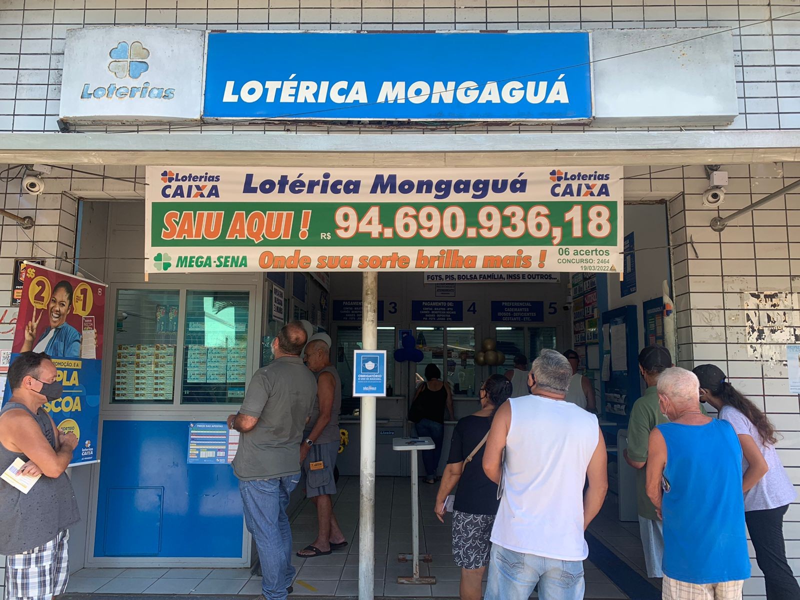 Lotérica que premiou aposta única da Mega-Sena em R$ 94 mi vira 'point' e passa a fazer jogos para outros estados; 'sortudo' ainda não apareceu