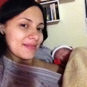 Juliana após o parto (Foto: Arquivo pessoal)