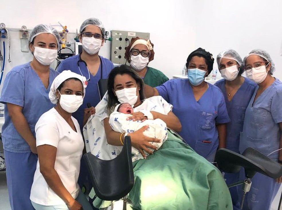 Nasce o primeiro beb de 2022 na rede pblica de Sergipe  Foto: SES