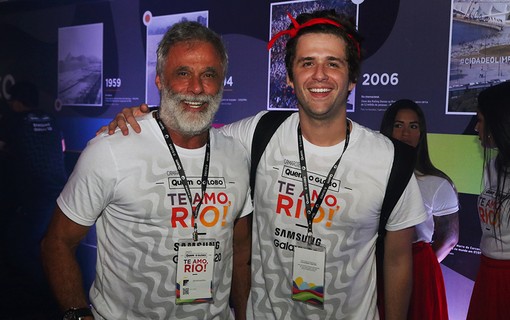 Oscar Magrini e Gil Coelho no Camarote Quem O Globo
