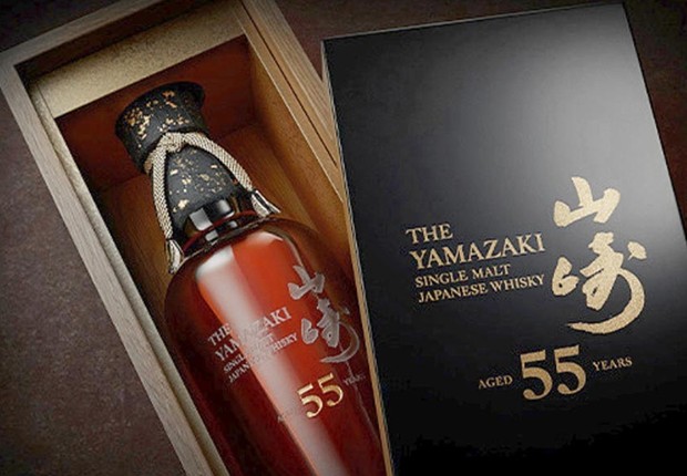 Suntory lan a u sque envelhecido 55 anos. Pre o R 118 mil