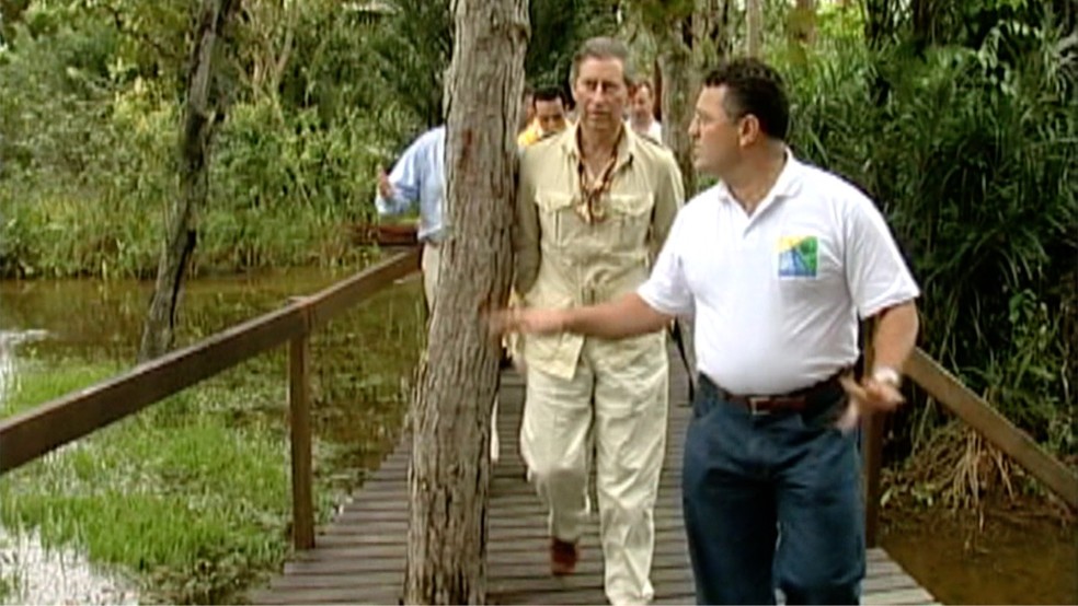 Charles visitou projetos ambientais na Ilha do Bananal e Parque do Cantão — Foto: TV Anhanguera