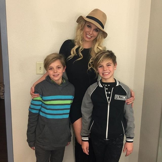 Britney Spears e os Filhos Sean e Jayden (Foto: Instagram)