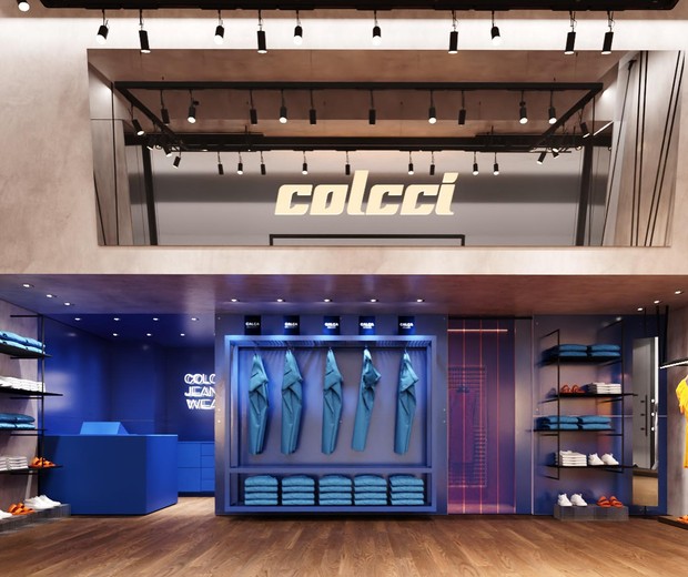 Nova loja física da Colcci  (Foto: Divulgação Instagram Manga Rosa Arquitetura)