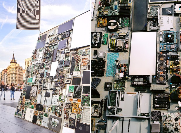 Detalhes dos eletrônicos que foram utilizados na criação do abrigo (Foto: Instagram / maumorgo)