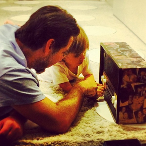 Vittorio se diverte com o pai (Foto: Reprodução Instagram)